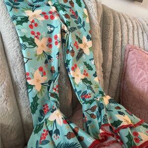 Floral Festive Kids Leggings